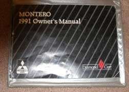 1991 Mitsubishi Montero Owner's Manual