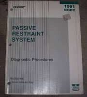 1991 Dodge Shadow Passive Restraint System Body Diagnostic Procedures