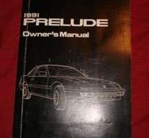 1991 Honda Prelude Owner's Manual