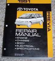 1991 Toyota Previa Shop Service Repair Manual