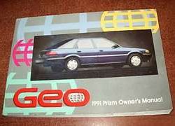 1991 Geo Prizm Owner's Manual
