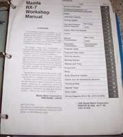 1991 Mazda RX-7 Workshop Service Manual Binder