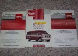 1991 GMC Vandura & Rally Owner's Manual