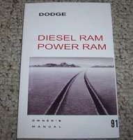 1991 Dodge Ram Truck & Power Ram Diesel Engine Owner's Manual