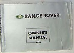 1991 Land Rover Range Rover Owner's Manual