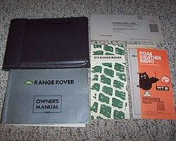 1991 Land Rover Range Rover Owner's Manual Set