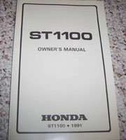 1991 Honda ST1100 Motorcycle Owner's Manual