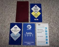 1991 Mercury Sable Owner's Manual Set