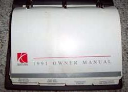 1991 Saturn S-Series Owner's Manual