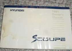1991 Hyundai Scoupe Owner's Manual