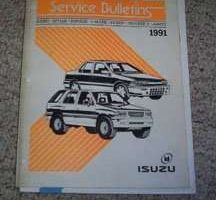 1991 Isuzu Impulse Service Bulletin Manual