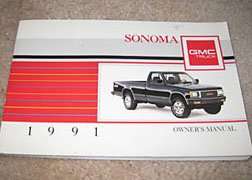 1991 GMC Sonoma Owner's Manual