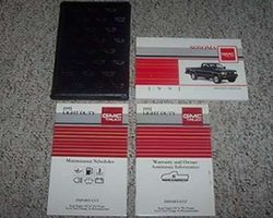 1991 GMC Sonoma Owner's Manual Set