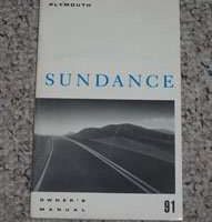 1991 Plymouth Sundance Owner's Manual