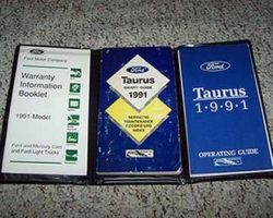 1991 Ford Taurus Owner's Manual Set