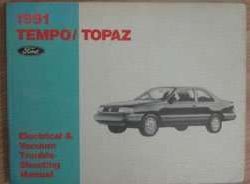 1991 Mercury Topaz Electrical & Vacuum Troubleshooting Manual