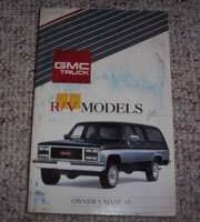 1991 GMC R/V Truck, Suburban & Jimmy Owner's Manual