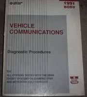 1991 Dodge Colt Vehicle Communications Body Diagnostic Procedures