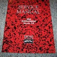 1993 Subaru SVX SRS Service Manual Supplement