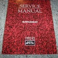 1993 Subaru SVX Service Manual Supplement