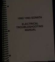 1993 Hyundai Sonata Electrical Troubleshooting Manual