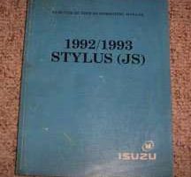 1992 Isuzu Stylus Electrical Wiring Diagram Troubleshooting Manual