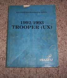 1993 Isuzu Trooper Electrical Wiring Diagram Troubleshooting Manual
