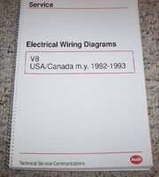 1992 Audi V8 Electrical Wiring Diagrams Manual