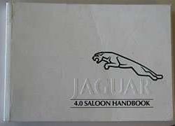 1992 Jaguar XJ6 4.0 Saloon (XJ40) Owner's Manual