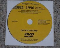 1994 Ford Escort Service Manual DVD