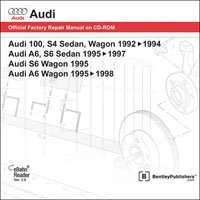 1995 Audi A6 Sedan & Wagon Service Manual CD