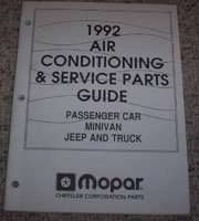 1992 Chrysler Imperial Air Conditioning & Service Parts Guide