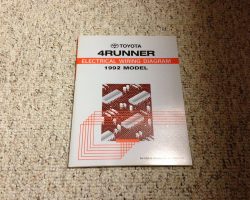 1992 Toyota 4Runner Electrical Wiring Diagram Manual