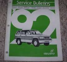 1992 Isuzu Impulse Service Bulletin Manual