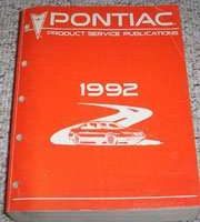 1992 Pontiac Bonneville Product Service Publications Manual
