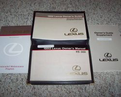 1992 Lexus ES300 Owner's Manual Set