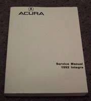 1992 Acura Integera Service Manual