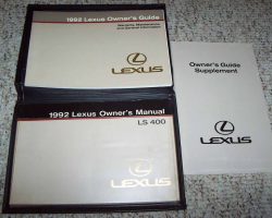 1992 Lexus LS400 Owner's Manual Set