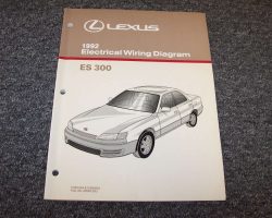 1992 Lexus ES300 Electrical Wiring Diagram Manual