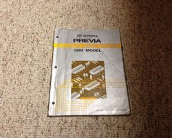 1992 Toyota Previa Electrical Wiring Diagram Manual