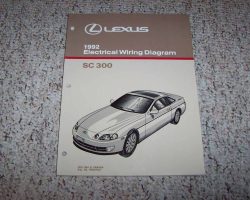 1992 Lexus SC300 Electrical Wiring Diagram Manual