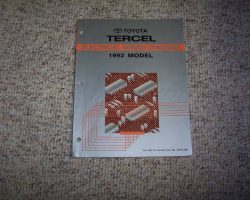 1992 Toyota Tercel Electrical Wiring Diagram Manual