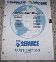 1992 Johnson Evinrude 120, 125ESX & 140 HP Models Parts Catalog