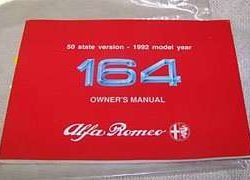 1992 Alfa Romeo 164 Owner's Manual