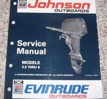 1992 Johnson Evinrude 3 HP Models Service Manual