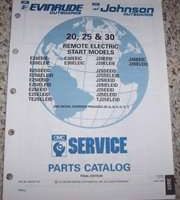 1992 Johnson Evinrude 20, 25 & 30 HP Models Parts Catalog