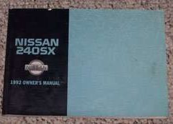 1992 Nissan 240SX Owner's Manual