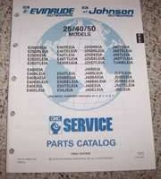 1992 Johnson Evinrude 25, 40 & 50 HP Models Parts Catalog