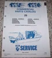 1992 Johnson Evinrude 25 HP Commercial Models Parts Catalog
