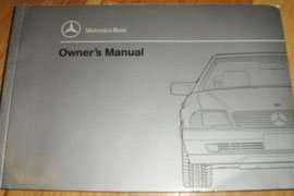 1990 Mercedes Benz 300SL & 500SL Owner's Manual